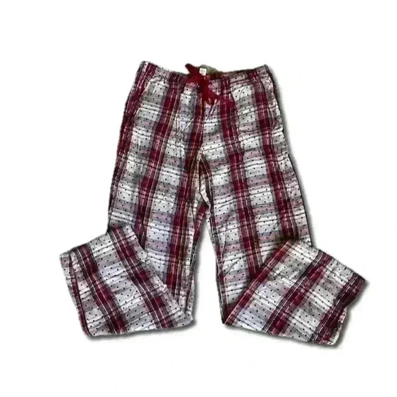 Victoria Secret red plaid, flannel style,  pajama pants; size S - Picture 1 of 4